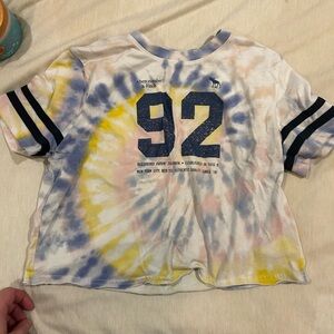 Abercrombie & Fitch Kids Tie-Dye Shirt - Blue and Yellow